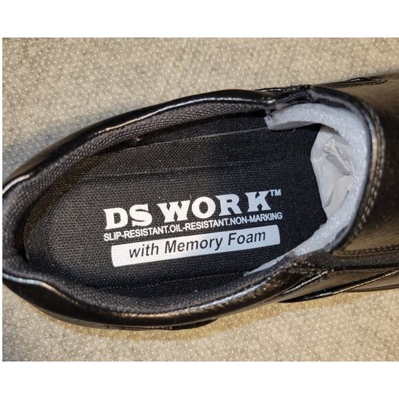 Deer Stags Manager Black Vega Slip & Oil Resistant NonMarking Shoes Men's Size 9 - Picture 2 of 8